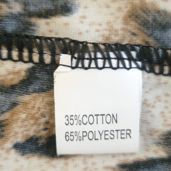 Animal Print Long Sleeved Button Cardigan with Pockets - Size Small - Picture 6 of 10